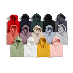 2025 vrac poids lourd plaine hommes sweats à capuche Logo personnalisé impression coton blanc épais luxe sweats à capuche survêtement unisexe polaire broderie - Product Image 6