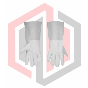 Gants de soudage en cuir gris, antistatiques, pour la lutte contre l'incendie, flexibles, respirants, résistants aux déchirures, résistants à l'usure, isolants thermiques - Product Image 5