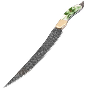 13 Inches New Style Custom Hand Forged Damascus Fillet Chef knife With leather Sheath cover (smk1637) - Product Image 1