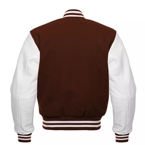 RATA-Chaqueta de Béisbol Informal para Hombre, Abrigo con Manga de Cuero, Estilo Universitario, Internacional, Unisex - Product Image 2