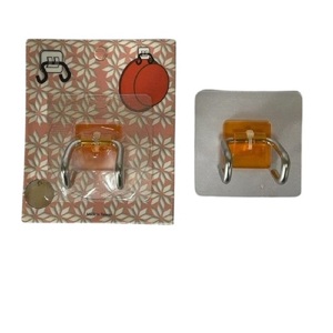 JIAYANGS Crochet adhésif étanche orange pour caddie de douche en plastique moulé par injection TW - Product Image 1