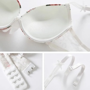 2025 New Sexy Ultra-Thin Thick Push up Lace <b>Cup</b> <b>Bra</b> Sets for Women Underwear Plus Size Female Lingerie - Product Image 4