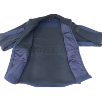 Chaqueta de caza de lana polar azul con cremalleras múltiples Diseño OEM personalizado Chaquetas cortavientos para exteriores a prueba de viento