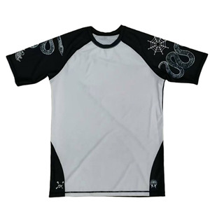 2025 New Custom Men's Rashguard+Shorts Sets Stretch Spandex/Polyester 200gsm for MMA Jiu Jitsu & <b>Grappling</b> - Product Image 2