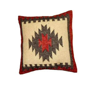 Funda de Cojín Cuadrada Moderna de Lana Tejida a Mano, Ecológica y Reversible para Decoración del Hogar - Product Image 3