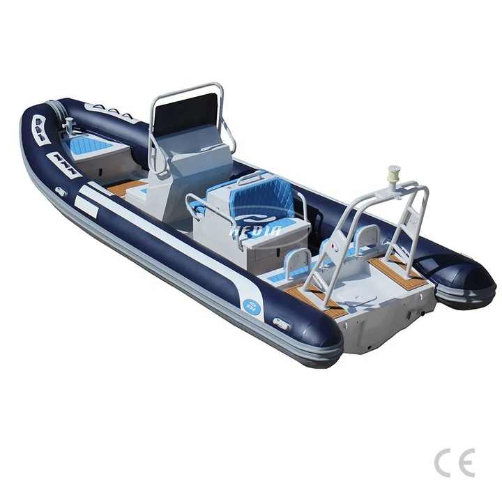 Cheap Price Hot Sale Luxury Rigid Inflatable Hypalon PVC 23ft 7m Boat Aluminum Fishing Ocean Rib Boat With Console