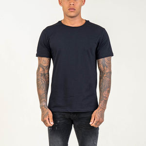 Camisetas de hombre de poliéster/algodón de punto con impresión de logotipo personalizado de alta calidad-Diseño en blanco al por mayor transpirable y ecológico - Product Image 4