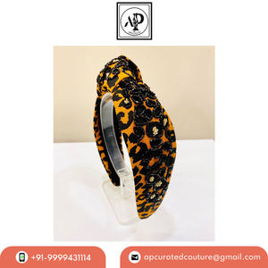 Diademas Indias Hechas a Mano con Estilo Anudado, Cuentas de Semillas Personalizadas, Hermosos Accesorios para el Cabello con Cuentas de Cristal y Pedrería - Product Image 4