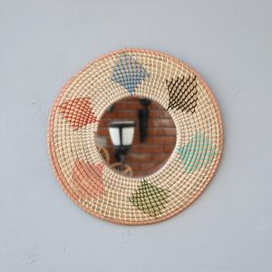 Espejo de Seagrass para decoración de pared, excelente calidad, espejos de paja trenzada a mano hechos en Vietnam - Product Image 3