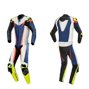 Trajes de chaqueta de moto de cuero genuino duradero Moq bajo servicio OEM Venta directa de fábrica superior Trajes de moto de cuero de bajo precio - Product Image 1