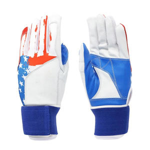 Manufacturer Top Quality <b>Leather</b> Custom Long <b>Cuff</b> Softball Batting Gloves Own Logo Design Beisbol Guantes - Product Image 6