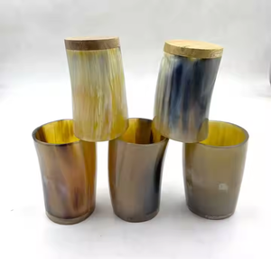 Handcrafted Horn <b>Cup</b> Premium Modern <b>Custom</b> Drinkware by Crescent Crafts - Product Image 1