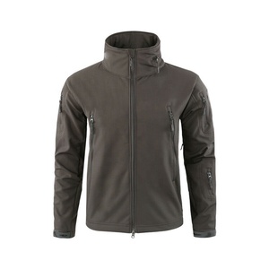 Chaqueta Softshell con forro polar para hombre, chaqueta impermeable cortavientos para lluvia para senderismo táctico - Product Image 1