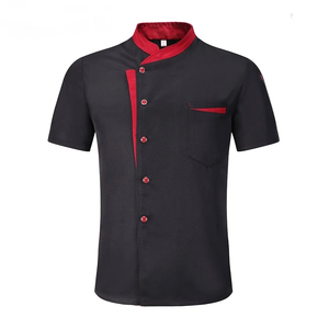 Chaqueta de Chef de manga larga para hombre, uniformes de Hotel suaves y cómodos de alta calidad con decoración de botones, opción de talla grande - Product Image 1
