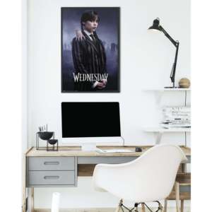 Modern Style Wednesday <b>Poster</b> Season 2 Black <b>Frame</b> Paper Material for Wall Use - Product Image 1
