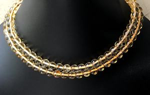 Cuentas Redondas Lisas de Citrino Natural, Piedras Preciosas Naturales para la Elaboración de Joyería Fina - Product Image 3