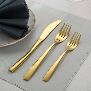 Elegante simplicidad plata espejo pulido Hotel hogar Juego de cubiertos reutilizables portátil Portugal Acero inoxidable cubiertos de plata - Product Image 5