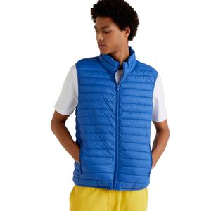 Chaqueta acolchada de poliéster sin mangas para hombre, con cremallera, con bolsillos delanteros, color azul, más elegante, Unisex, 2023 - Product Image 1