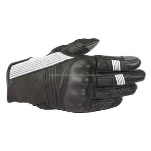 Gants de moto en cuir, gants de protection pour moto, gants de conduite, de course et d'équitation, antidérapants avec protection des articulations en TPU - Product Image 2