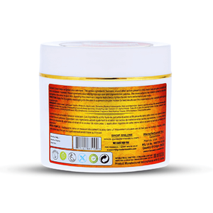 Piel radiante 300ml Crema hidratante de cúrcuma con Ácido Kójico AHA Niacinamida Iluminador facial Fórmula herbal Etiqueta privada - Product Image 3