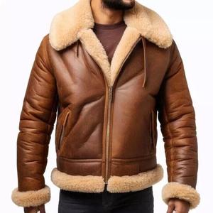 Cheap Price High Quality Winter Warm Men <b>Leather</b> Jackets Customized Color Streetwear <b>Leather</b> <b>Coat</b> Mens Jackets - Product Image 3
