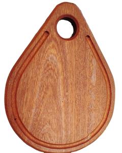 บล็อกสับไม้มะม่วงทรงกลมที่ดีที่สุดพร้อมตะขอแขวนโลหะสำหรับห้องครัวในบ้านและโรงแรม - Product Image 3