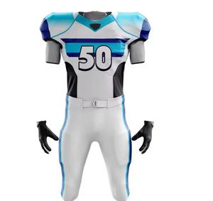 Uniforme de football américain de style unique Haut respirant de haute qualité Tendance avec manches courtes Prix de gros pour adultes - Product Image 1