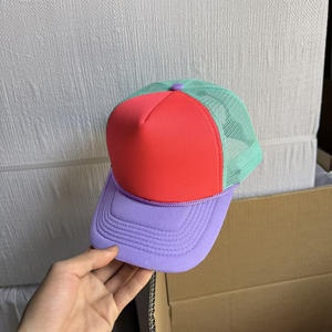 หมวกทรูคเกอร์แบบพรีเมี่ยมหมวกตาข่ายเปล่า5แผงปักโลโก้3D ออกแบบได้ตามที่ต้องการ - Product Image 4