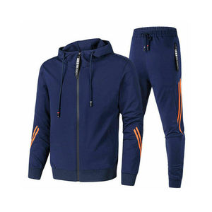 Wholesale Custom Men's Jogging Suit Tracksuit Long Sleeve Zip-up Heavyweight High Quality Material Winter Designed Set - Product Image 4