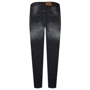 Pantalon en jean tricoté droit mi-lourd, respirant, style streetwear, confort quotidien, apparence moderne et décontractée - Product Image 3