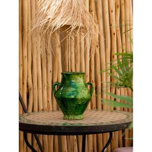 Tazón de Cerámica Artesanal Marroquí Tamegroute con Esmalte Verde, Artesanía Bereber Vintage, Decoración para el Hogar, Regalo - Product Image 2