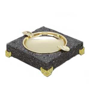 Cenicero de mármol hecho a mano para decoración del hogar con opción de logotipo personalizado Nuevo estilo de diseñador Ideal para uso de regalo de oficina interior de lujo - Product Image 5