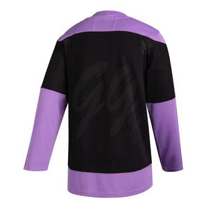 Uniforme confortable de hockey sur glace de taille personnalisée en stock 100% uniforme de hockey sur glace en polyester - Product Image 3