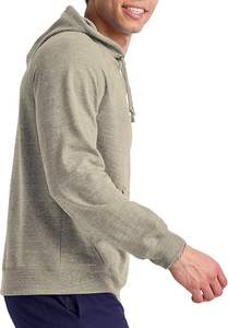 Jersey de poliéster de algodón de gran tamaño personalizado de alta calidad para hombres Sudadera con capucha de lana de patrón sólido al por mayor - Product Image 2