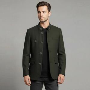 Abrigo Largo de Lana para Hombre, Elegante, Ecológico, Clásico, Cálido para Invierno, Tejido Suave, Corte Premium para Moda Casual de Negocios - Product Image 1