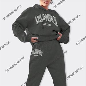 Conjunto de chándal para mujer, conjunto de Jogger de 2 piezas, chaqueta con cremallera y pantalones de chándal, ropa de descanso de entrenamiento informal de ajuste atlético para gimnasio o viajes - Product Image 4