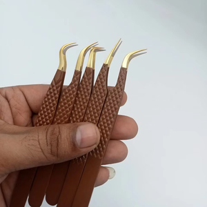 Pinzas de Extensión de Pestañas Sevmek Quirúrgicas, Personalizadas, con Punta de Fibra, Duraderas, de Precisión, Antiestáticas, de Alta Calidad, de Acero Inoxidable, con Punta de Diamante - Product Image 4