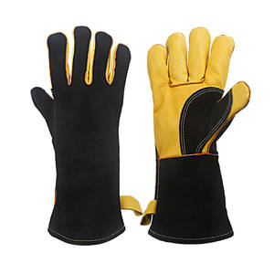Guantes de soldadura TIG Guantes de soldadura de cuero de piel de cabra Nuevo último diseño 2025 Guantes de soldadura - Product Image 6