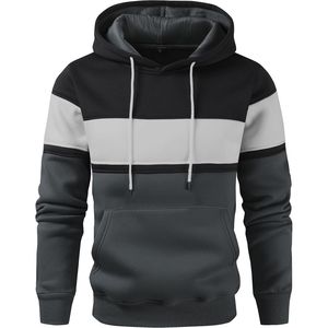 Sudadera con Capucha para Hombre, con Cordón Ajustable, Gruesa, de Forro Polar, Cálida para Invierno, Informal, de Algodón, Ropa Urbana - Product Image 4
