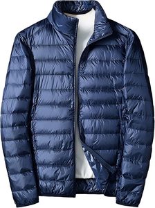 Chaqueta Acolchada de Alta Calidad para Hombre, Talla Grande, Estilo Urbano, Cuello Alto, Cierre de Cremallera Frontal, Transpirable, Clásica, Unisex, para Invierno - Product Image 5