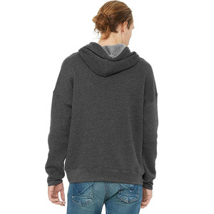 Bella + Canvas Sudadera con capucha de invierno unisex personalizable con logotipo en relieve Técnicas con cuentas para ropa de hombre y chándal de mujer - Product Image 3