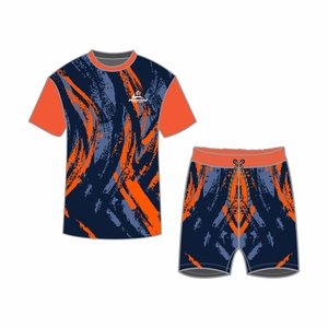 เสื้อยืดและกางเกงขาสั้นผ้าฝ้ายสำหรับผู้ชายชุดสั้นสำหรับผู้ชายเสื้อยืดพิมพ์ลายดิจิทัลออกแบบได้ตามที่ต้องการ - Product Image 2