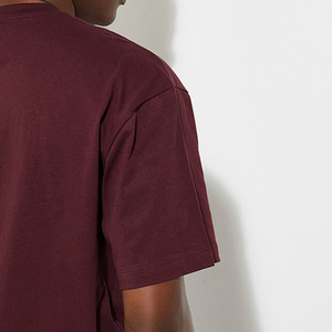 Camiseta de Hombre de Alta Calidad, de Algodón y Fibra de Bambú, Color Sólido, Talla Grande, Estilo Vintage Informal, Transpirable y de Secado Rápido - Product Image 2