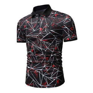 Camiseta Polo sublimación hecha en fábrica para hombre con cuello elegante diseño de manga corta hecho para looks casuales y de calle - Product Image 2