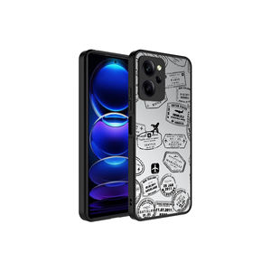 JoieCreatif Travel Edition Luxury <b>Mirrored</b> Pattern Case for Poco X5 Pro Glossy Silicone <b>Cover</b> Camera Protection A53 A03S A13 - Product Image 1