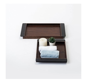 สีน้ําตาลเข้มราคาไม่แพงพรีเมี่ยมดีไซเนอร์ใหม่ผู้ค้าส่งถาดกลมไม้คุณภาพสูงผู้ผลิตจํานวนมาก - Product Image 1