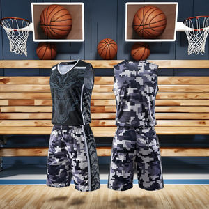 เสื้อบาสเก็ตบอลใส่เล่นกีฬาแบบกลับด้านได้เครื่องแบบบาสเก็ตบอล - Product Image 5