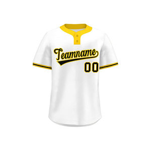 Camiseta de Béisbol de Manga Corta con Botones, Ropa Deportiva Transpirable, Impresión por Sublimación Personalizada para Adultos - Product Image 6