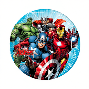 Platos Desechables de los Vengadores de 23 cm, 6 Piezas, Vajilla para Fiestas - Product Image 2