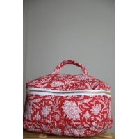 กระเป๋าเครื่องสำอางผ้าฝ้ายวินเทจ Le Souvenirs พร้อมซิปปิด ทนทาน เป็นมิตรกับสิ่งแวดล้อม และกันน้ำ เหมาะสำหรับการเดินทาง - Product Image 3